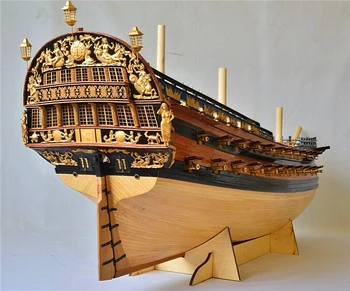 Модел НИДАЛЕ в мащаб 1/50 Изискан модел на кораба Музей ниво строителен набор от Класически руски военен кораб Ингерманландия 1715 модел на кораба