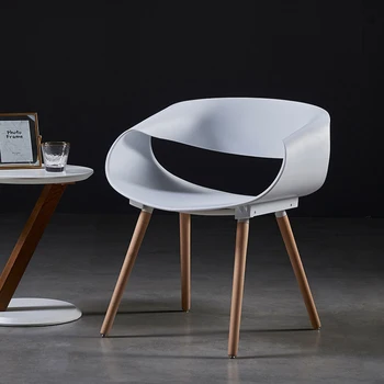 Модерен минималистичен безкраен дизайнерски стол пластмасов стол креативен модерен маса за хранене, стол, офис стол за срещи, отдих и договаряне c