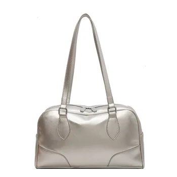 Модерна чанта-тоут, дамски чанти за фотоапарати в ретро стил, с луксозна кожена дизайнерска чанта за пътуване до работа, висококачествени чанти за през рамо