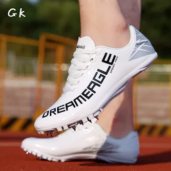 Мъжки и дамски обувки за бягане на къси дистанции, обувки за спринт, дишащи професионални спортни състезания маратонки