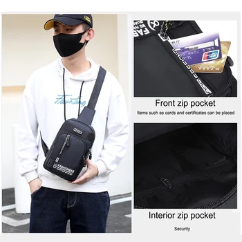 Мъжки чанти през рамо, анти-кражба ежедневна чанта-месинджър, Безопасни Многофункционални Преносими леки аксесоари за спорт на открито