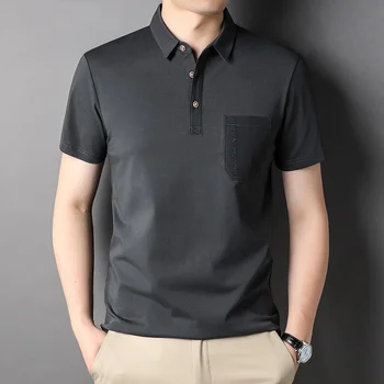 Най-високата степен на 2023, нова марка дизайнерска риза с къси ръкави, мъжки летни обикновена ежедневни блузи в корейски стил с къс ръкав, модни дрехи за мъже