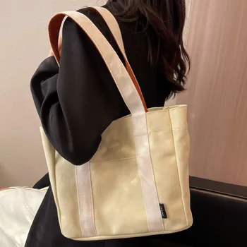 Най-добре продаваният холщовая чанта през рамо с добро качество за момичета и жени, ежедневни голяма пътна чанта през рамо, чанта-месинджър