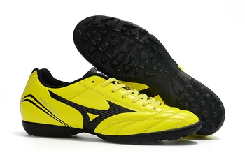 Неподправена Мъжки обувки Мизуно Creation Monarcida Нео Ckassic TF Обувки Мизуно, Градинска спортни обувки, Лимон жълт/черен Цвят, 40-45 евро