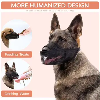 Нов намордник за кучета със защита от ухапвания и ядене на мрежи, обхващащи устата на кучето, за средни и големи кучета, маска златист ретривър Хъски