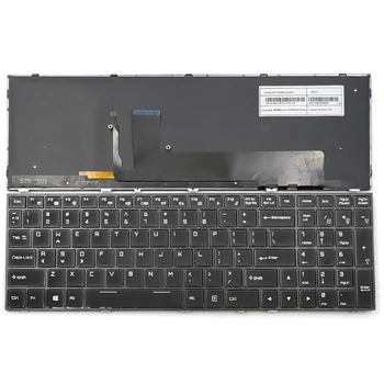 Новата клавиатура за лаптоп Clevo P671HP6-G P671HS-G Sager NP8155 NP8156 NP8157 с цветна подсветка и кристали