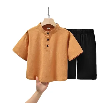 Нови комплекти дрехи за Малки момчета, Детска лятна тениска с Къс ръкав + Панталони, Комплект Дрехи за Деца, Дрехи за момчета 2, 3, 5, 6, 8, 10, 11, 12 години