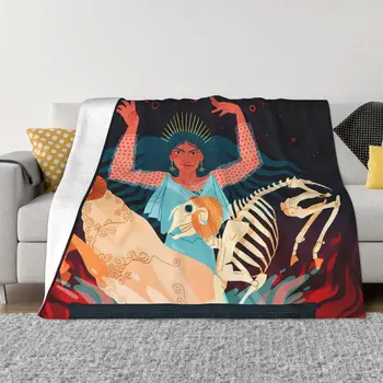 Одеяла Древна Гърция от Коралов Руно, Плюшени Декорация, Спално Бельо за Спалня, Покривки за мека мебел