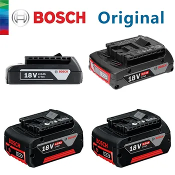 Оригинална литиево-йонна батерия Bosch 18V Професионални Електроинструменти на BOSCH Professional 18V Зарядно устройство за бързо зареждане 220V