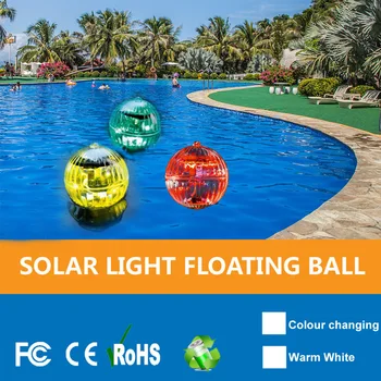 Плаващ Светъл Цветен Слънчев Воден Гаф Magic Ball LED Light Водоустойчив Нощна Лампа За Декорация на Градината и Езерото от Басейна
