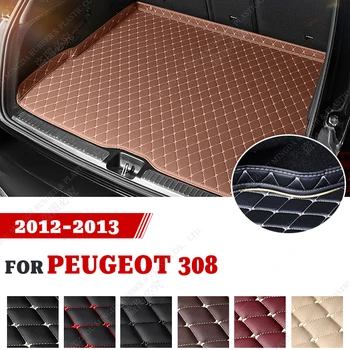 Подложка в багажника на колата за PEUGEOT 308 2012 2013 Потребителски автомобилни аксесоари за декорация на интериор на автомобил