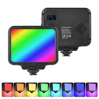 Преносим RGB LED Video Light Camera Fill Light 2500K-9900 K 21 Светлинни Ефекти за видео блог на Живо Осветление за видео Конферентна връзка