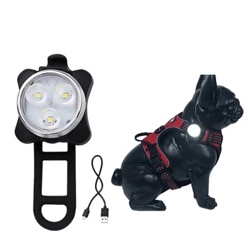Преносим led лампа за домашни любимци, 5 режима, Usb Акумулаторна Cob светкавица, Защитни светлини, защита от загуба, Нашийник за кучета, Аксесоари за колан, каишка