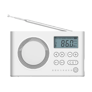 Преносим Мини Говорител FM-радио с led дисплей 3,5 mm, Поддръжка на слушалки С автоматично Търсене/Радиостанции 50-108 Mhz
