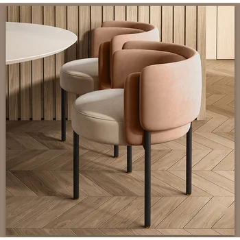 Сгъваеми Кадифе столове за всекидневна Accent Nordic Дизайнерски столове за дневна Modern Salon Cadeiras De Jantar Furnitures WRXXP