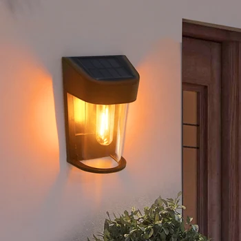 Слънчевата вольфрамовая лампа на открито за украса на градината, водоустойчив IP54 1300K 3000K, ретро слънчева светлина, декорация за двор