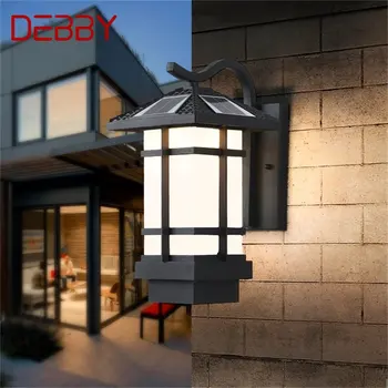 Стенен лампа DEBBY Solar на открито, модерното led аплици, водонепроницаемое осветление за двора, за верандата, балкона, вътрешен двор, коридор вили