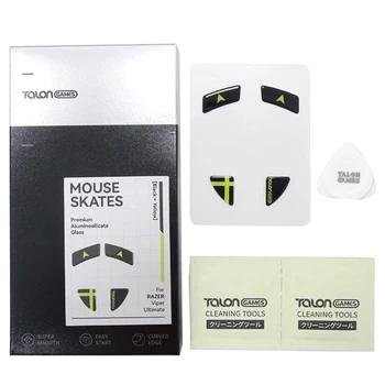 Стъклени Кънки за Мишки TALONGAMES Крачета против хлъзгане на Мишката С Извити Краища, за да Viper Ultimate Gaming Mouse Foot Sticker F19E