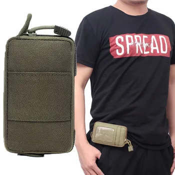 Тактически портфейл, чанта за карти, водоустойчив държач за ключове, чанта за пари, военен мултифункционален портфейл, поясная чанта за лов