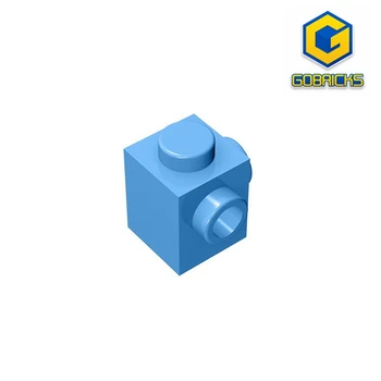 Тухла Gobricks GDS-1046, изменено 1 x 1 с шипове с 2 страни, свързани съвместими с 26604 детски играчки