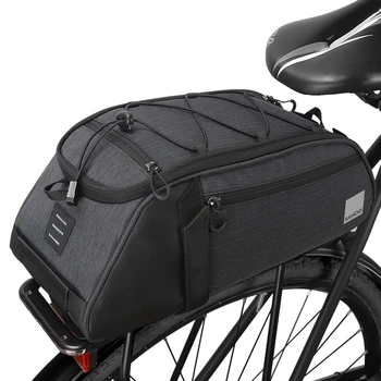 Чанта за каране на велосипед на задната седалка, чанта за каране на велосипед багажник, Водоустойчива чанта за багаж, чанта за носене, голям капацитет, преносими прахозащитен велосипедни чанти