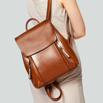 жена раница от изкуствена кожа, чанта през рамо, училищни женствена чанта за лаптоп, дамски чанти-незабавни посланици за момичета