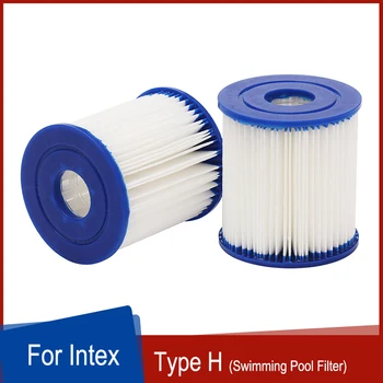 комплект филтри за басейна 2 елемента 10x9x3 см, за касета, за спа-помпа Intex Type H, филтри за хидромасажни вани